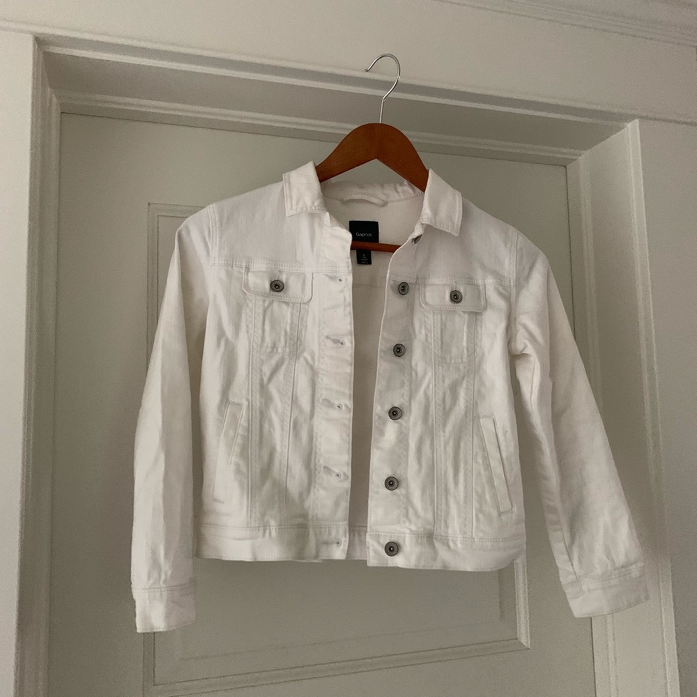 Gap White Denim Jacket